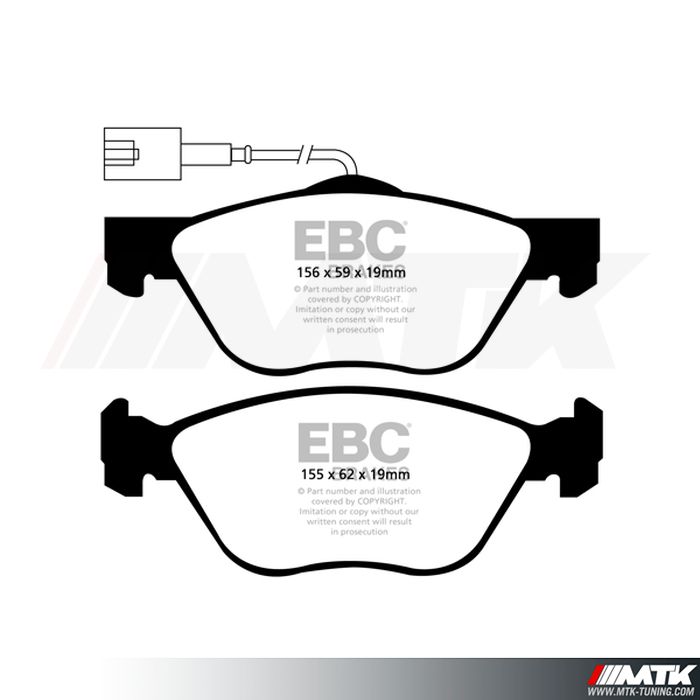 Plaquettes avant EBC Brakes Alfa Romeo 156