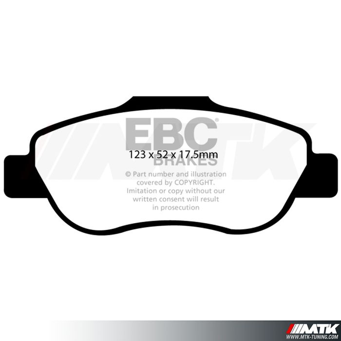 Plaquettes avant EBC Brakes Fiat Panda