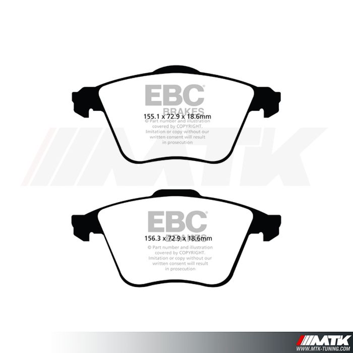 Plaquettes avant EBC Brakes Mazda 3 MPS