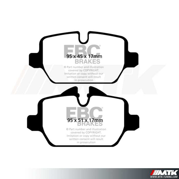 Plaquettes arrière EBC Brakes Bmw Serie 3 E90