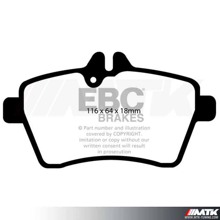 Plaquettes avant EBC Brakes Mercedes-Benz Classe B W245