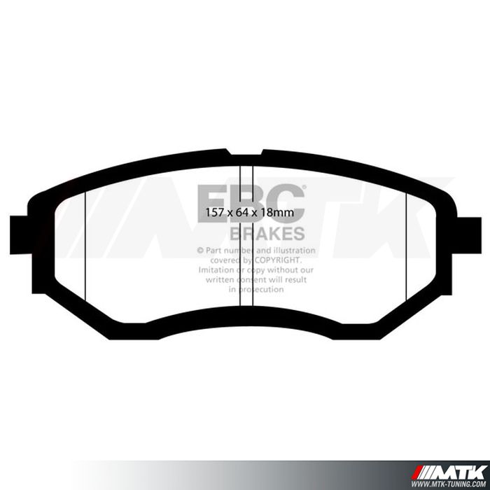 Plaquettes avant EBC Brakes Subaru Levorg