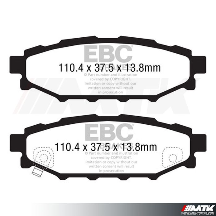 Plaquettes arrière EBC Brakes Subaru XV