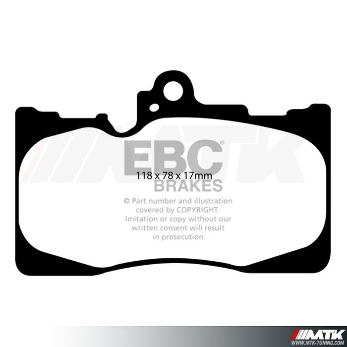 Plaquettes avant EBC Brakes Lexus GS430