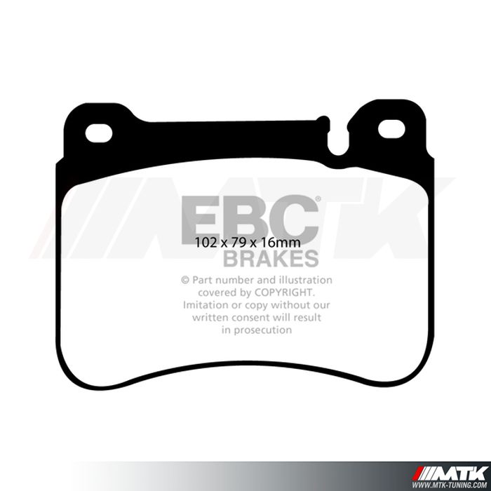 Plaquettes avant EBC Brakes Mercedes-Benz CLC-Coupe CLC203