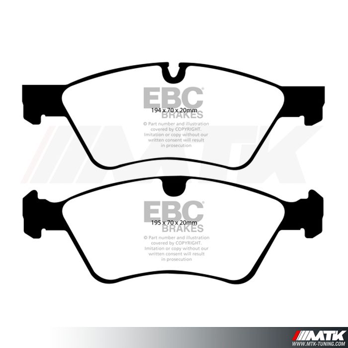 Plaquettes avant EBC Brakes Mercedes-Benz Classe E W211