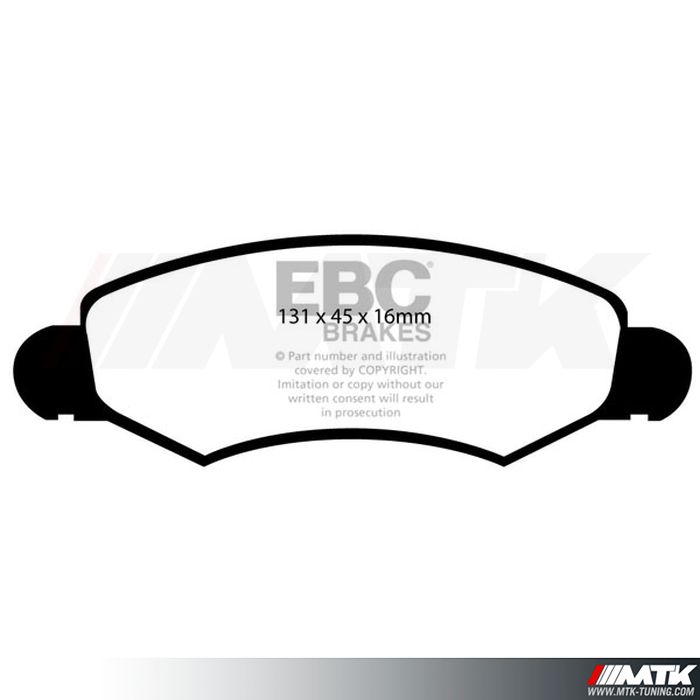 Plaquettes avant EBC Brakes Subaru Justy G3X