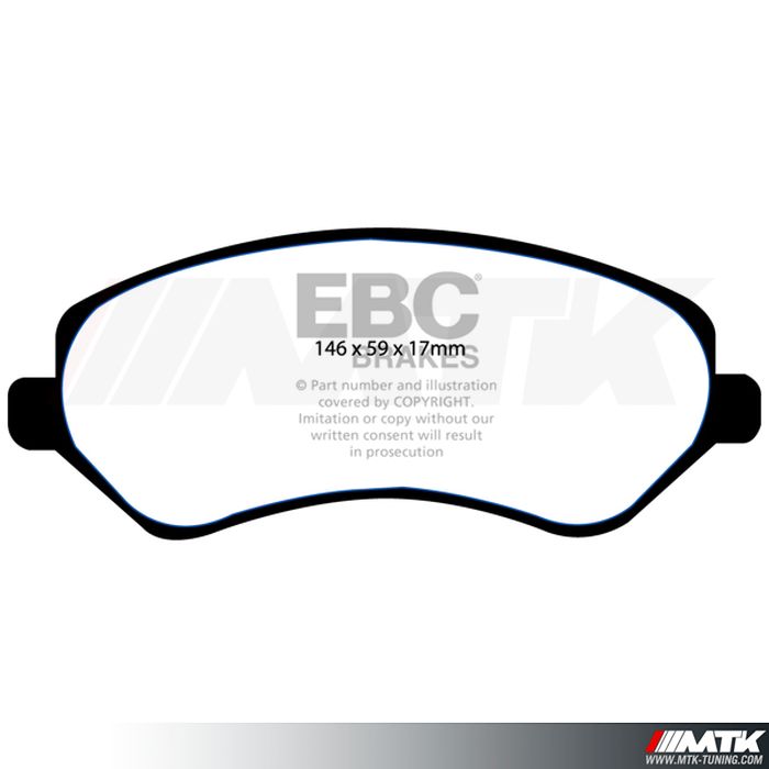 Plaquettes avant EBC Brakes Jeep Cherokee