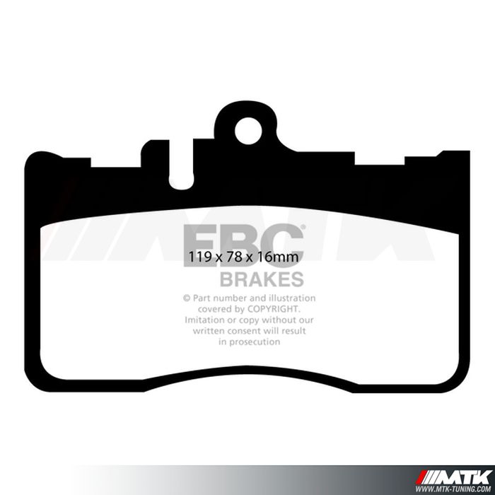 Plaquettes avant EBC Brakes Lexus LS430 (XF30)