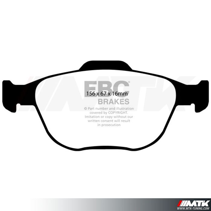 Plaquettes avant EBC Brakes Ford Fiesta 6 ST