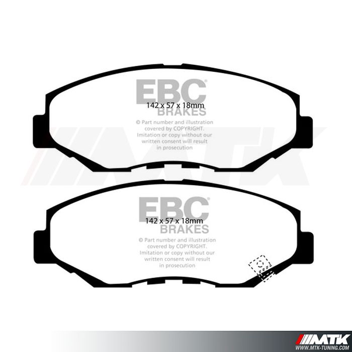 Plaquettes avant EBC Brakes Honda HR-V