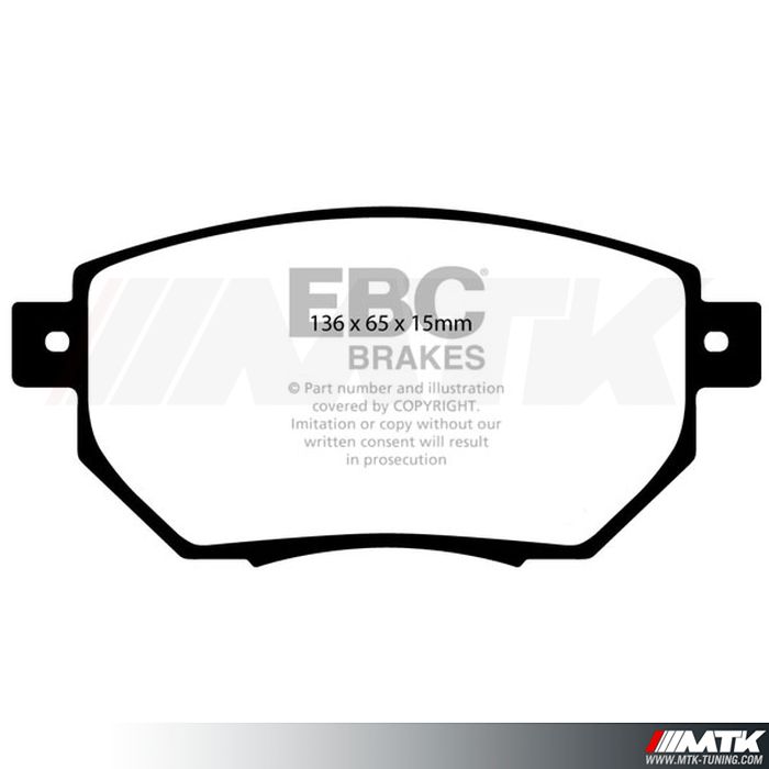 Plaquettes avant EBC Brakes Nissan Murano