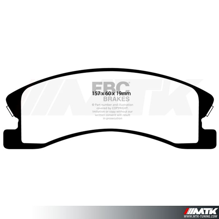 Plaquettes avant EBC Brakes Jeep Grand Cherokee