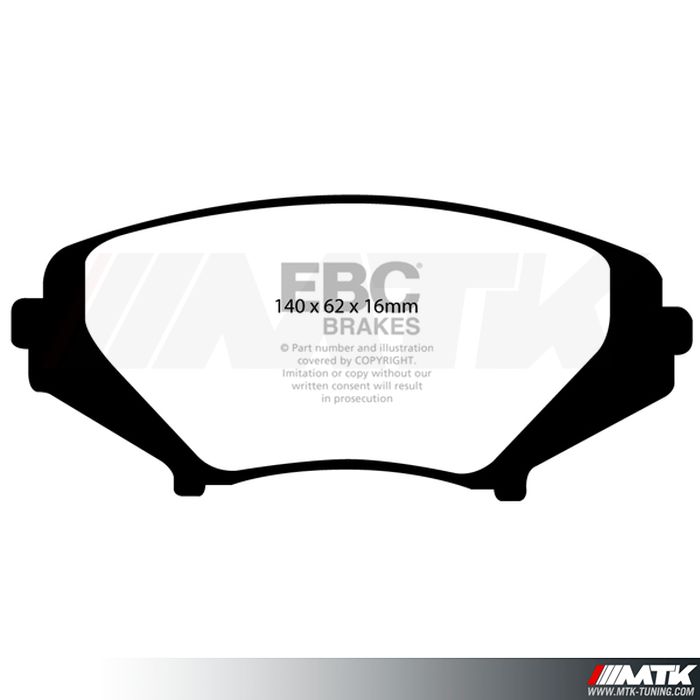 Plaquettes avant EBC Brakes Mazda RX8