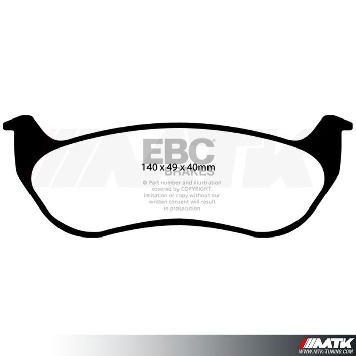 Plaquettes arrière EBC Brakes Jeep Wrangler