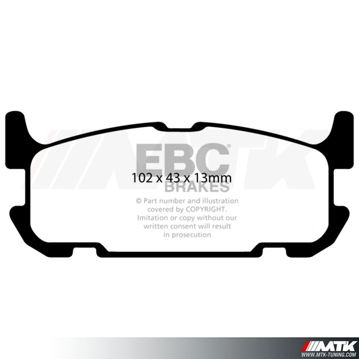 Plaquettes arrière EBC Brakes Mazda MX5 NB