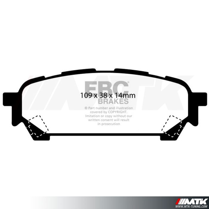 Plaquettes arrière EBC Brakes Subaru Impreza