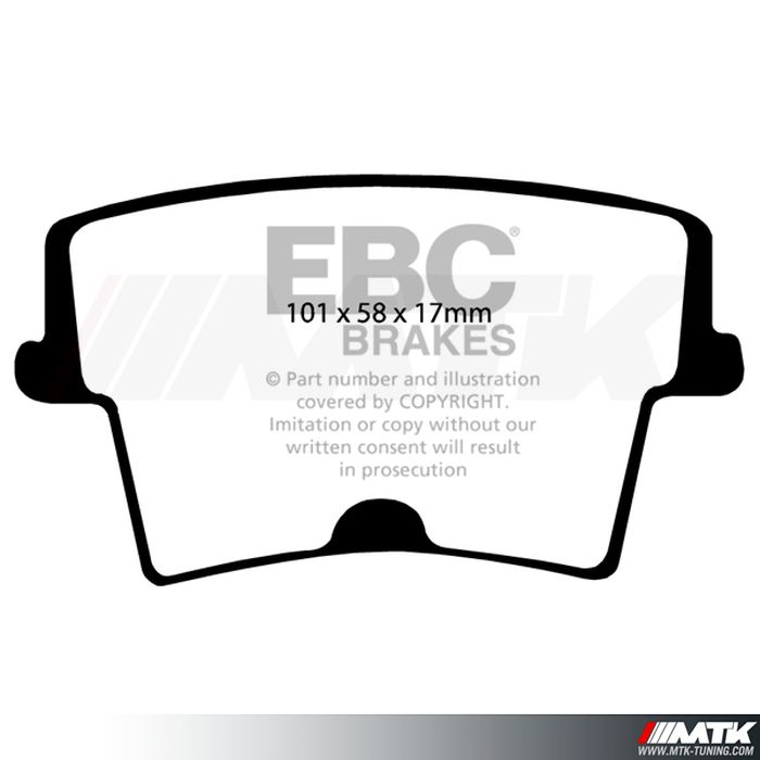 Plaquettes arrière EBC Brakes Chrysler 300C