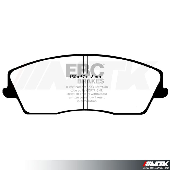 Plaquettes avant EBC Brakes Chrysler 300C