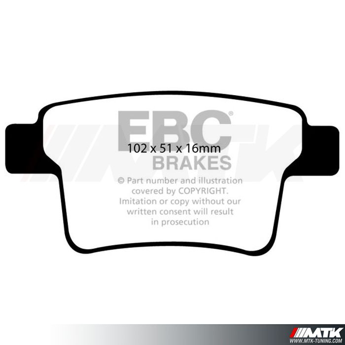 Plaquettes arrière EBC Brakes Ford Mondeo III