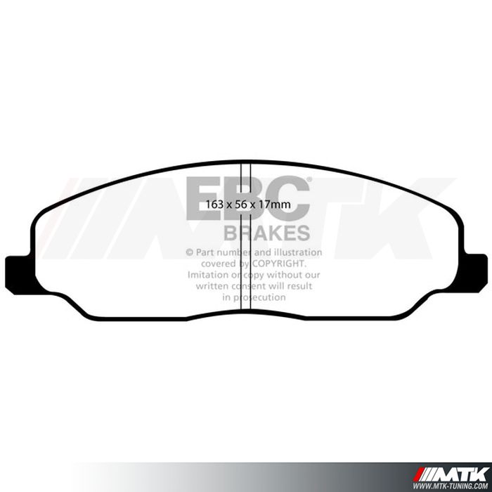 Plaquettes avant EBC Brakes Ford Mustang 5