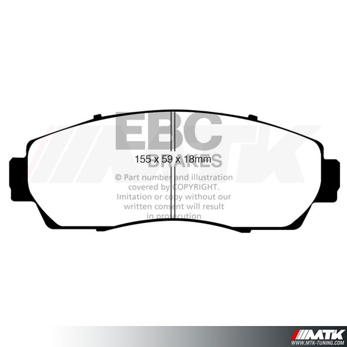 Plaquettes avant EBC Brakes Honda CR-V 5