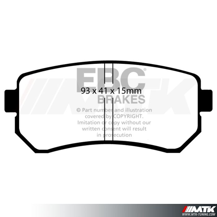 Plaquettes arrière EBC Brakes Hyundai iX20