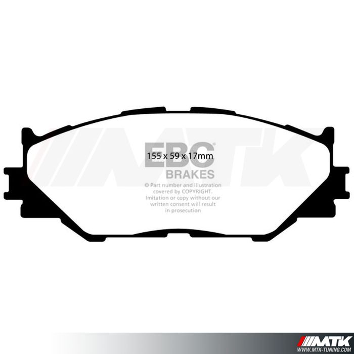 Plaquettes avant EBC Brakes Lexus IS220D