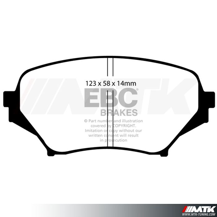 Plaquettes avant EBC Brakes Mazda MX5 NC