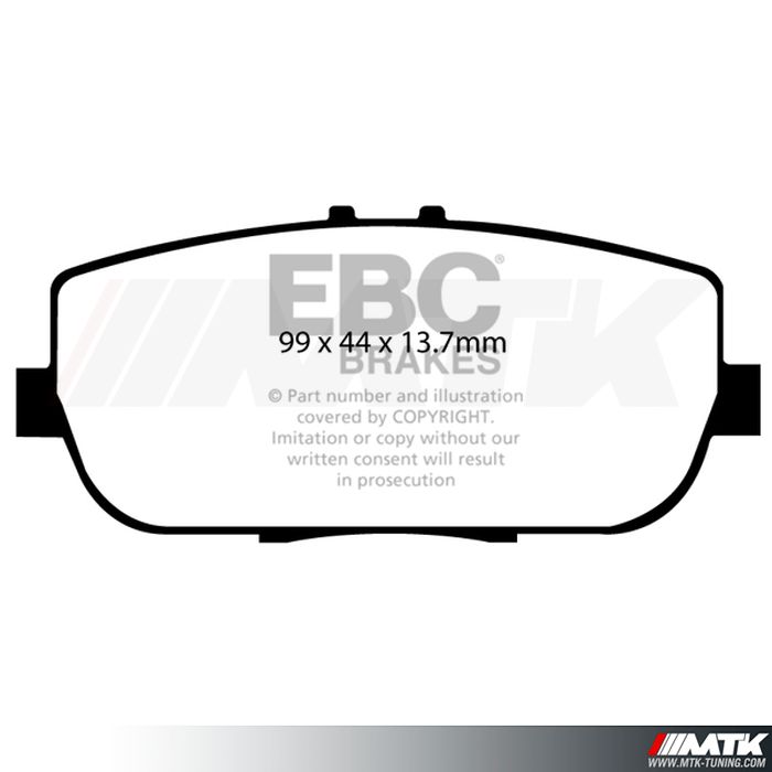 Plaquettes arrière EBC Brakes Mazda MX5 NC