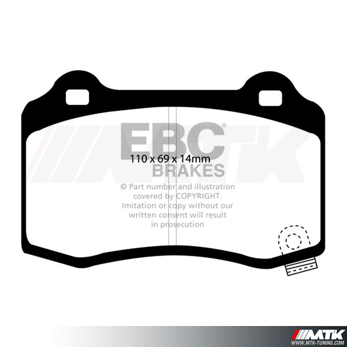 Plaquettes arrière EBC Brakes Chevrolet Camaro (5th Gen)