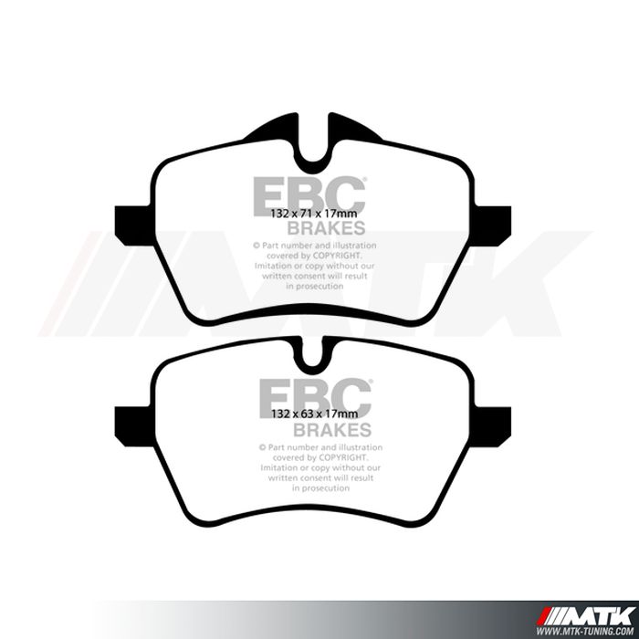 Plaquettes avant EBC Brakes Mini Mini Coupe R58 - Roadster R59