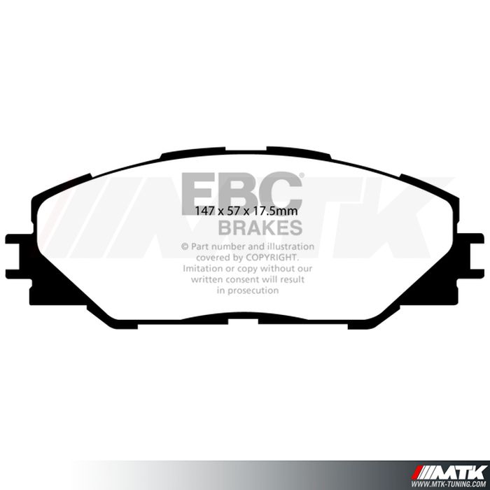 Plaquettes avant EBC Brakes Toyota Rav 4