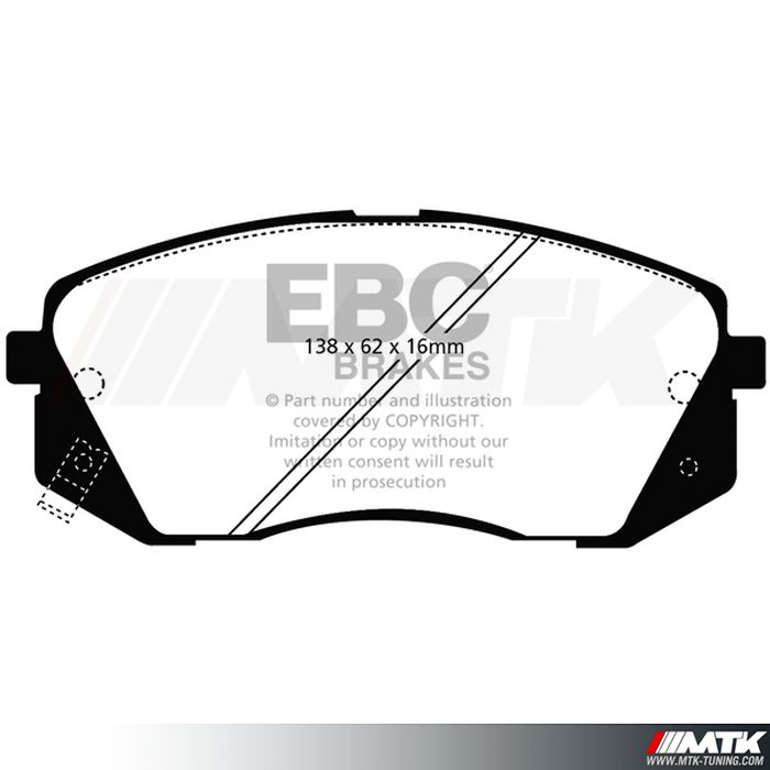 Plaquettes avant EBC Brakes Hyundai iX35