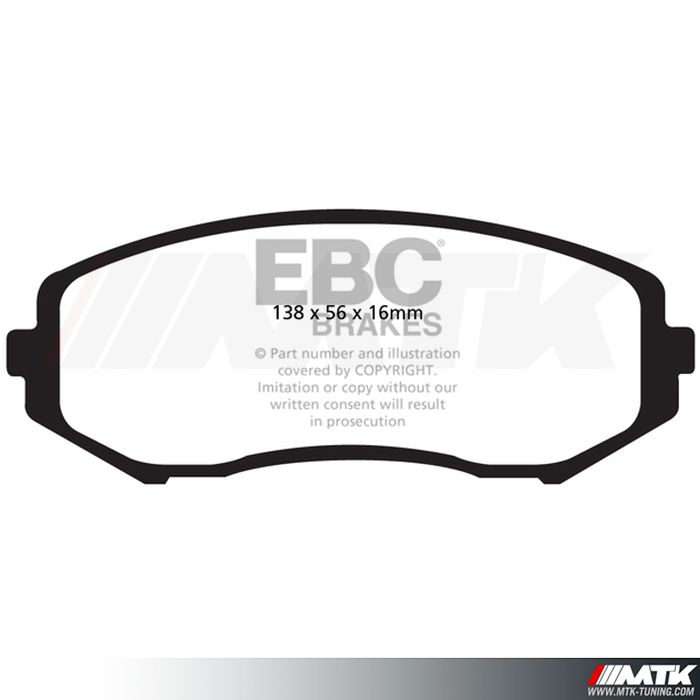 Plaquettes avant EBC Brakes Suzuki Grand Vitara