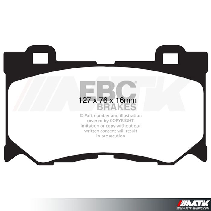 Plaquettes avant EBC Brakes Nissan 370Z