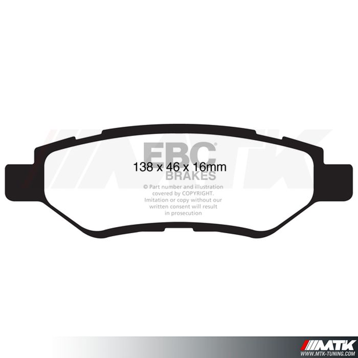 Plaquettes arrière EBC Brakes Chevrolet Camaro (5th Gen)