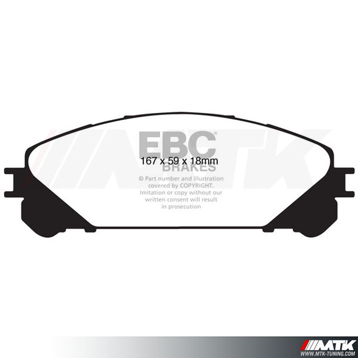 Plaquettes avant EBC Brakes Lexus RX450h