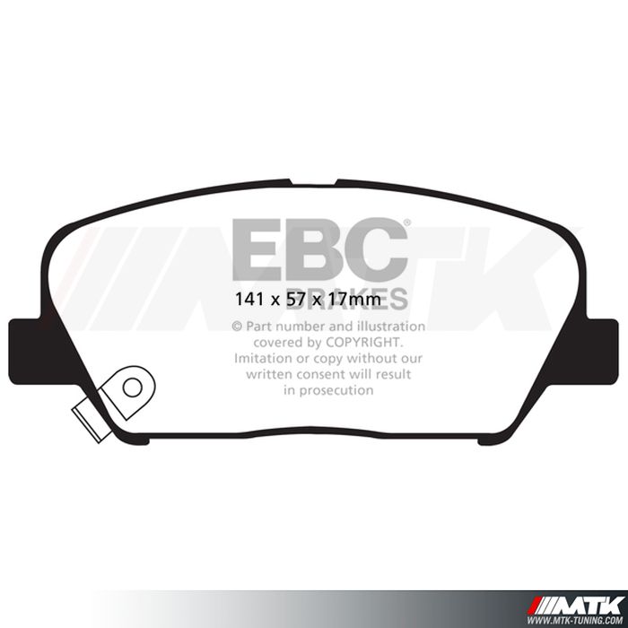 Plaquettes avant EBC Brakes Hyundai Genesis Coupe