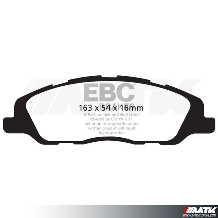 Plaquettes avant EBC Brakes Ford Mustang 5