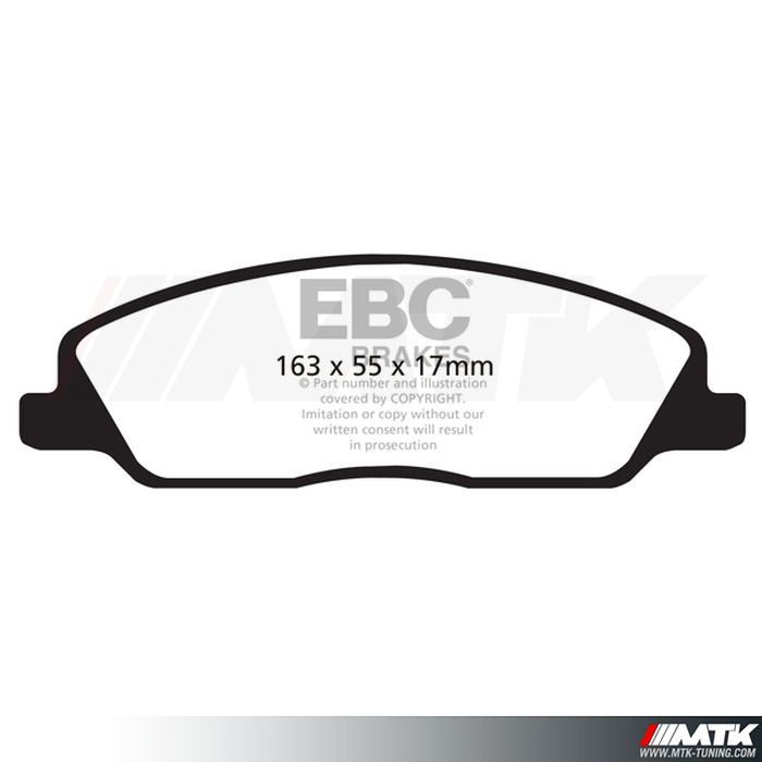 Plaquettes avant EBC Brakes Ford Mustang 5