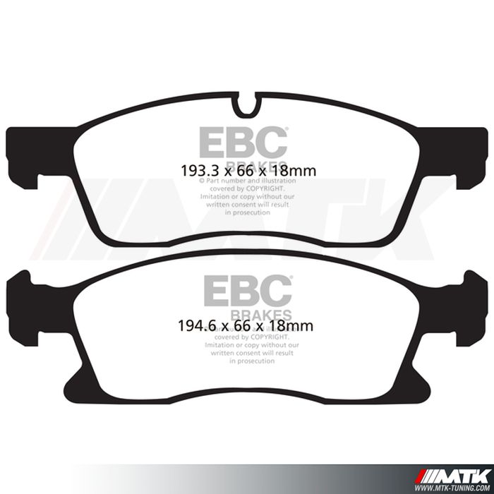 Plaquettes avant EBC Brakes Mercedes-Benz ML W166