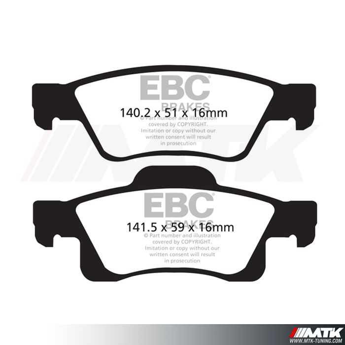 Plaquettes arrière EBC Brakes Jeep Grand Cherokee