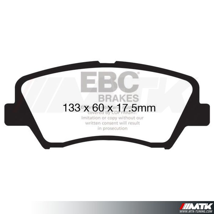 Plaquettes avant EBC Brakes Kia Cee'd JD