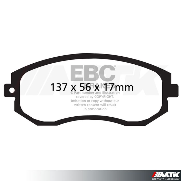 Plaquettes avant EBC Brakes Subaru XV