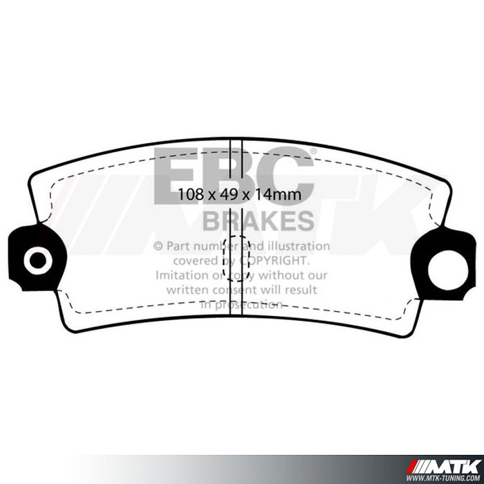 Plaquettes arrière EBC Brakes Renault 5