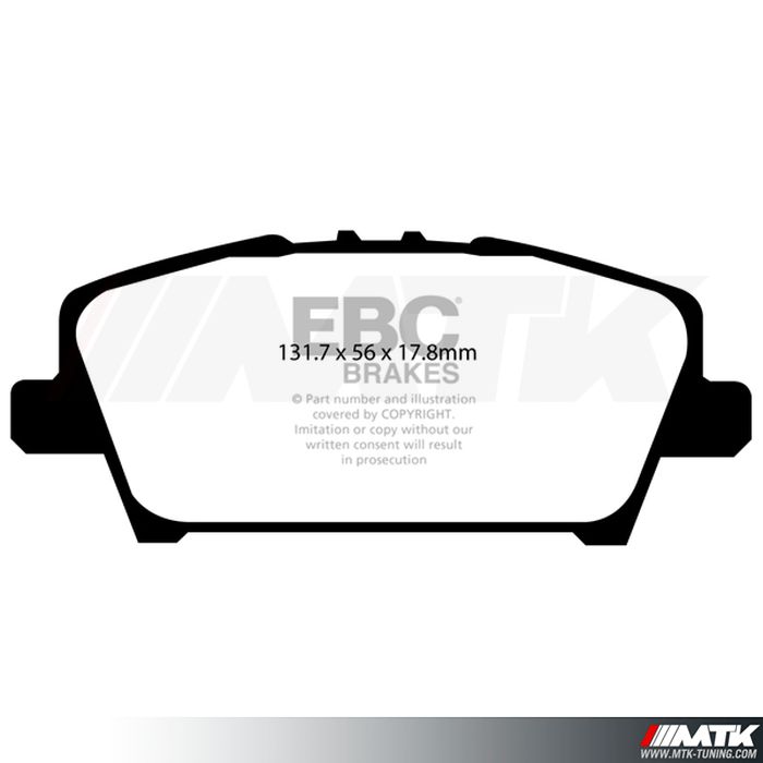 Plaquettes avant EBC Brakes Honda Civic 8