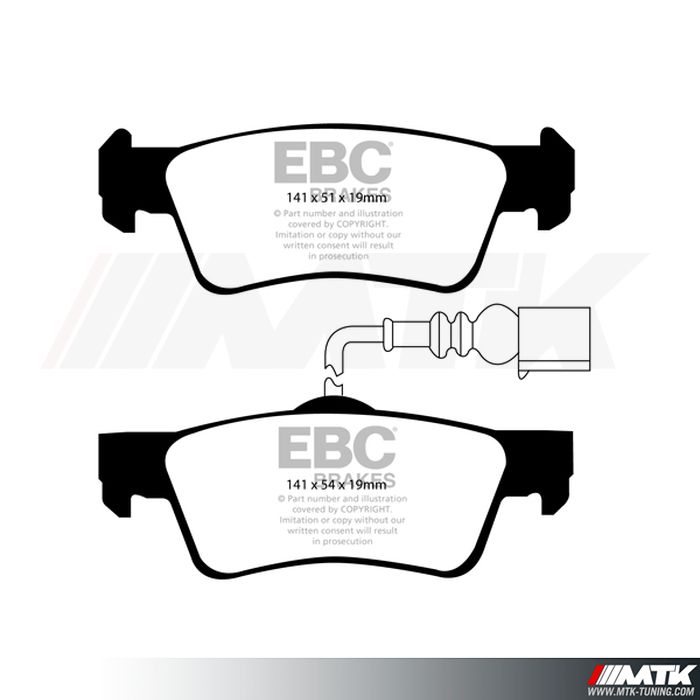 Plaquettes arrière EBC Brakes Volkswagen Touareg (1st Gen)