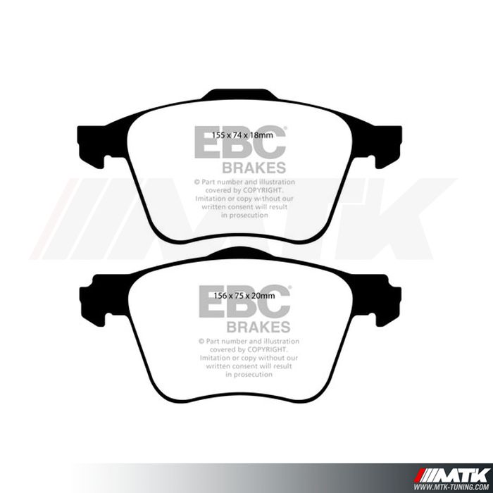 Plaquettes avant EBC Brakes Ford Mondeo 4