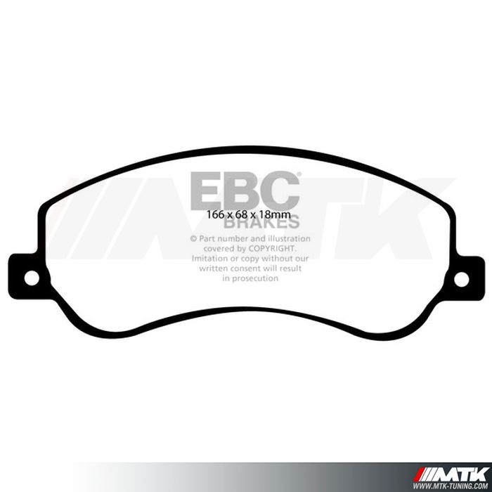 Plaquettes avant EBC Brakes Volkswagen Amarok